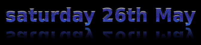 Saturday 26th May